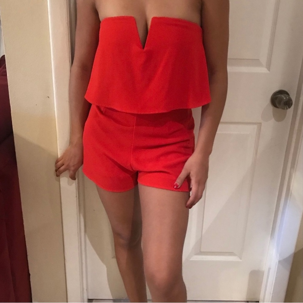 Red romper - Picture 2 of 3